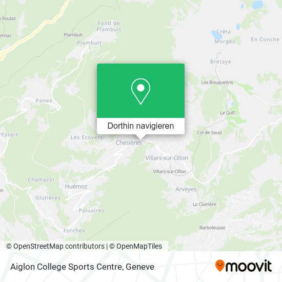 Aiglon College Sports Centre Karte