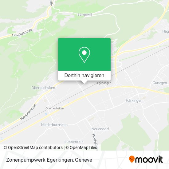 Zonenpumpwerk Egerkingen Karte