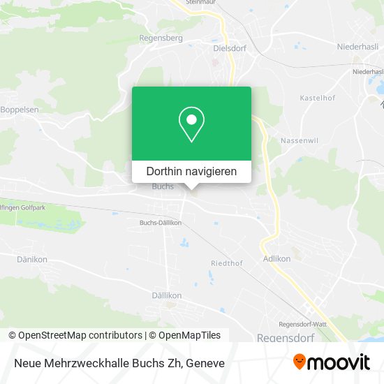 Neue Mehrzweckhalle Buchs Zh Karte