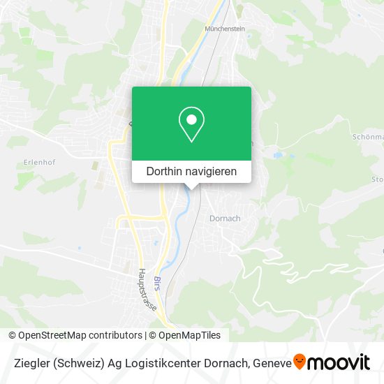 Ziegler (Schweiz) Ag Logistikcenter Dornach Karte