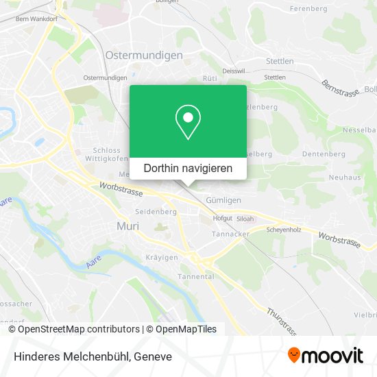 Hinderes Melchenbühl Karte