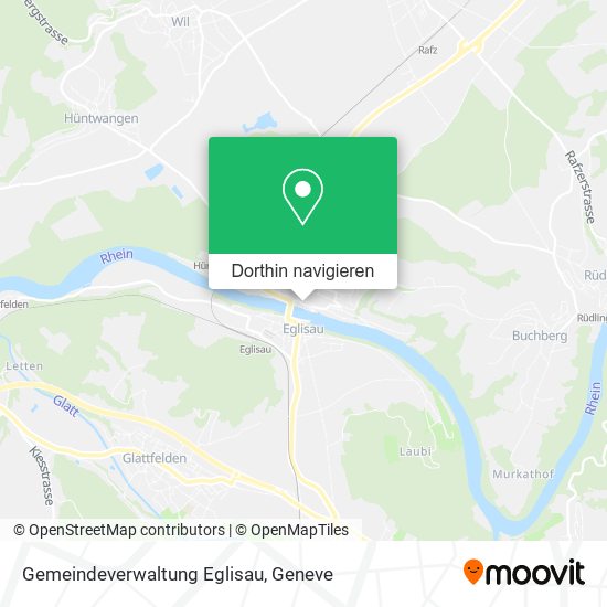 Gemeindeverwaltung Eglisau Karte