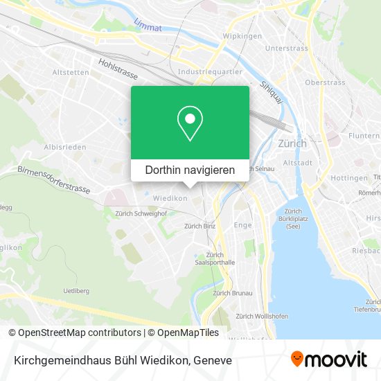 Kirchgemeindhaus Bühl Wiedikon Karte
