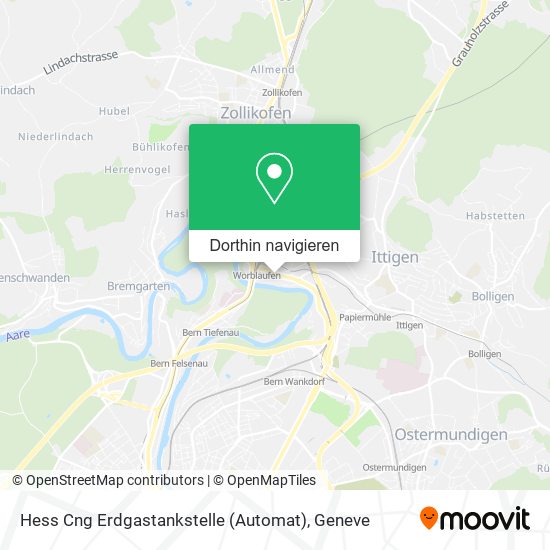 Hess Cng Erdgastankstelle (Automat) Karte