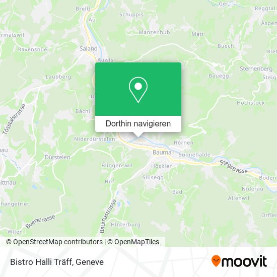 Bistro Halli Träff Karte