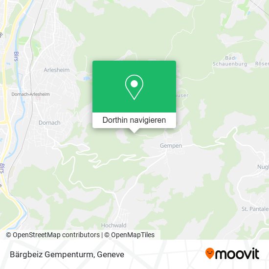 Bärgbeiz Gempenturm Karte