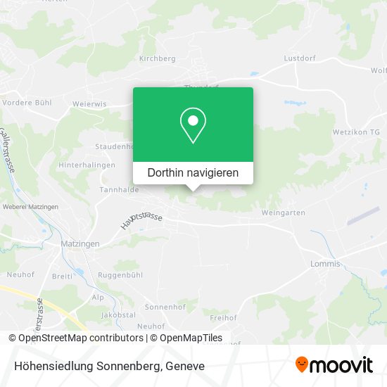 Höhensiedlung Sonnenberg Karte