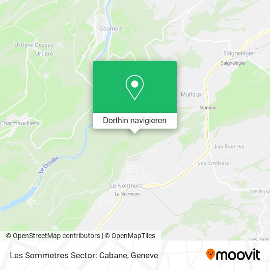 Les Sommetres Sector: Cabane Karte