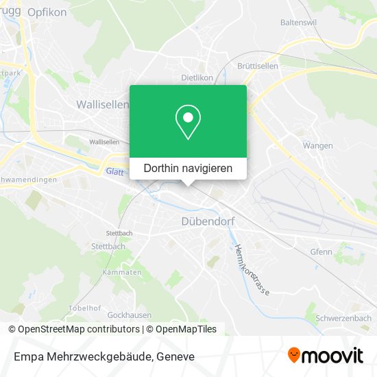 Empa Mehrzweckgebäude Karte