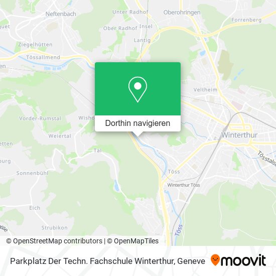 Parkplatz Der Techn. Fachschule Winterthur Karte