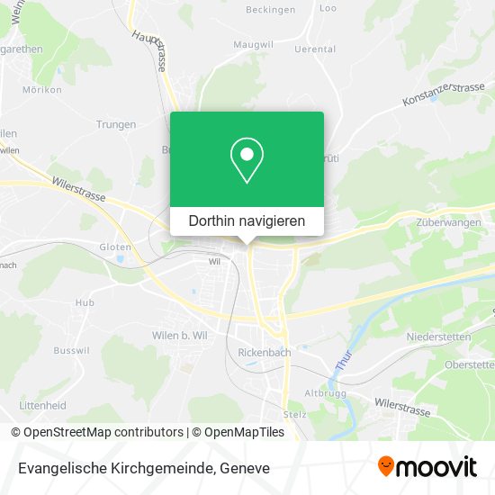 Evangelische Kirchgemeinde Karte
