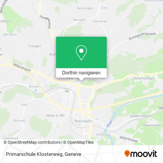 Primarschule Klosterweg Karte