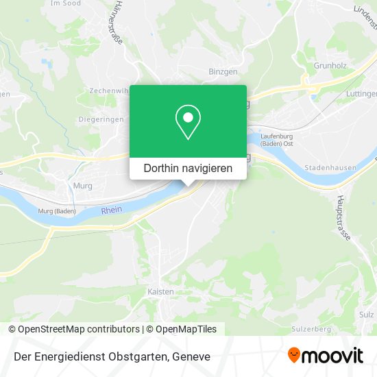 Der Energiedienst Obstgarten Karte