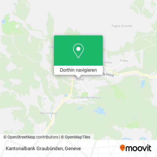 Kantonalbank Graubünden Karte