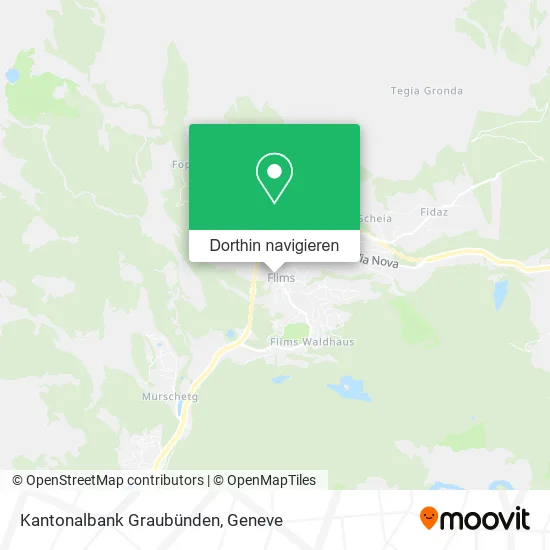 Kantonalbank Graubünden Karte