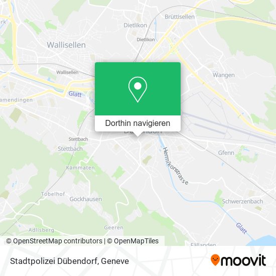 Stadtpolizei Dübendorf Karte