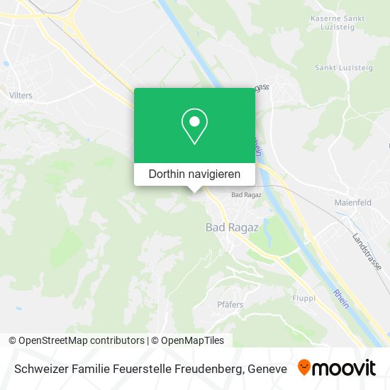 Schweizer Familie Feuerstelle Freudenberg Karte