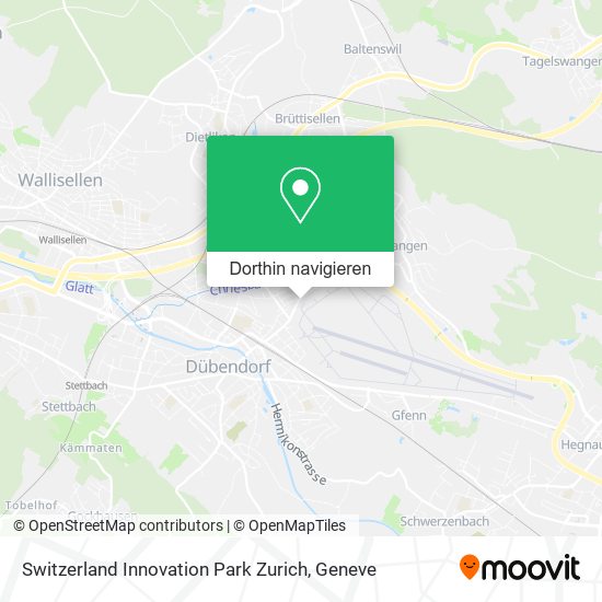 Switzerland Innovation Park Zurich Karte