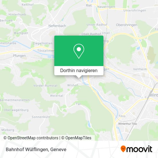 Bahnhof Wülflingen Karte