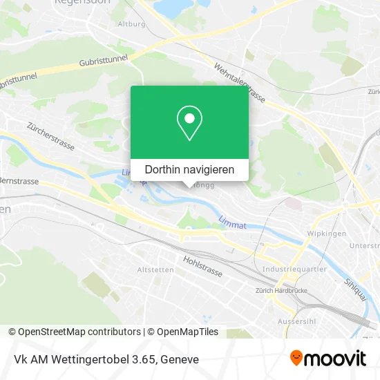 Vk AM Wettingertobel 3.65 Karte
