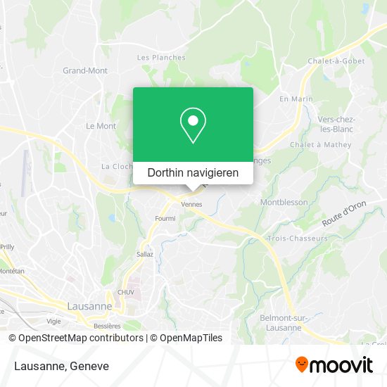 Lausanne Karte