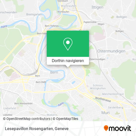 Lesepavillon Rosengarten Karte