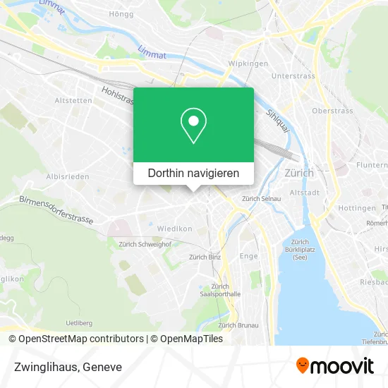 Zwinglihaus Karte