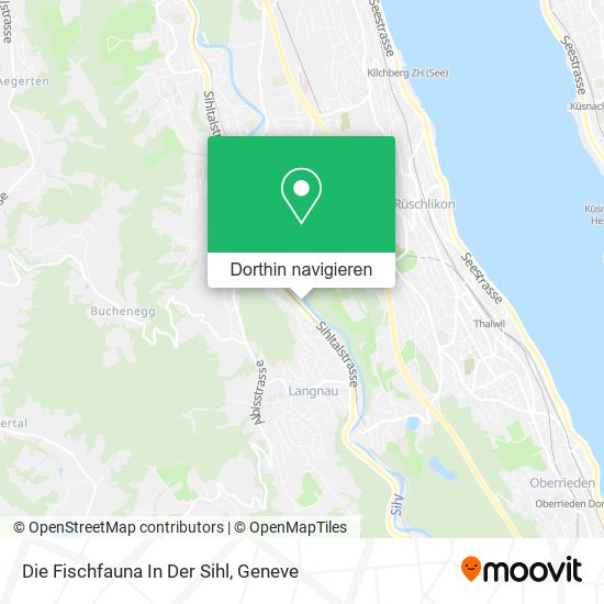 Die Fischfauna In Der Sihl Karte