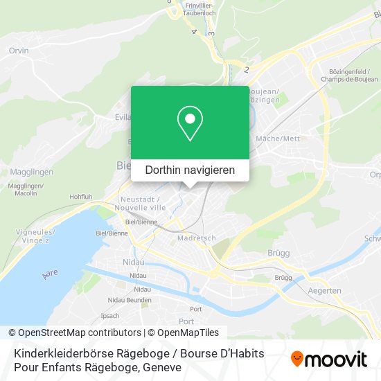 Kinderkleiderbörse Rägeboge / Bourse D’Habits Pour Enfants Rägeboge Karte