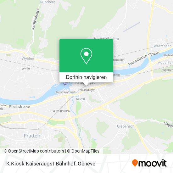 K Kiosk Kaiseraugst Bahnhof Karte
