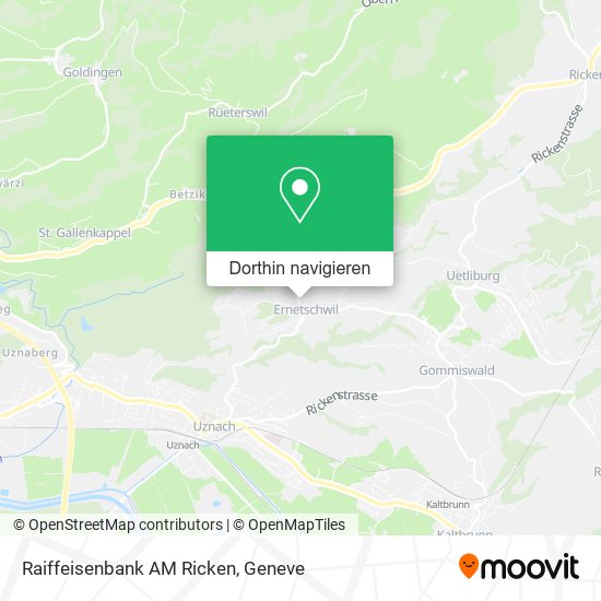 Raiffeisenbank AM Ricken Karte