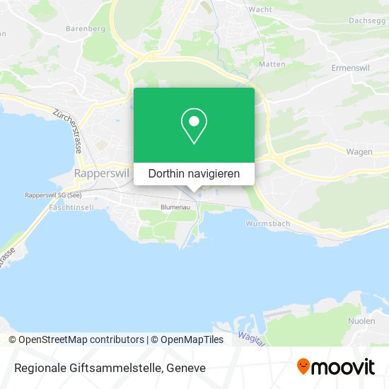 Regionale Giftsammelstelle Karte