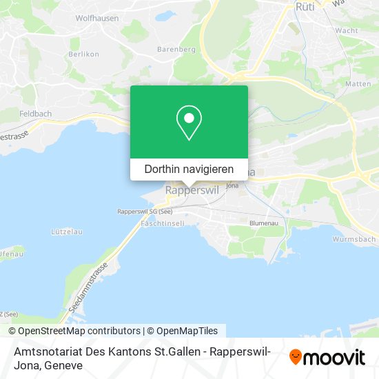 Amtsnotariat Des Kantons St.Gallen - Rapperswil-Jona Karte