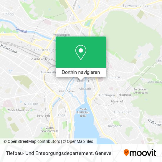 Tiefbau- Und Entsorgungsdepartement Karte