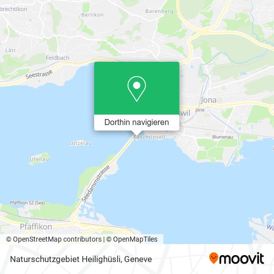 Naturschutzgebiet Heilighüsli Karte