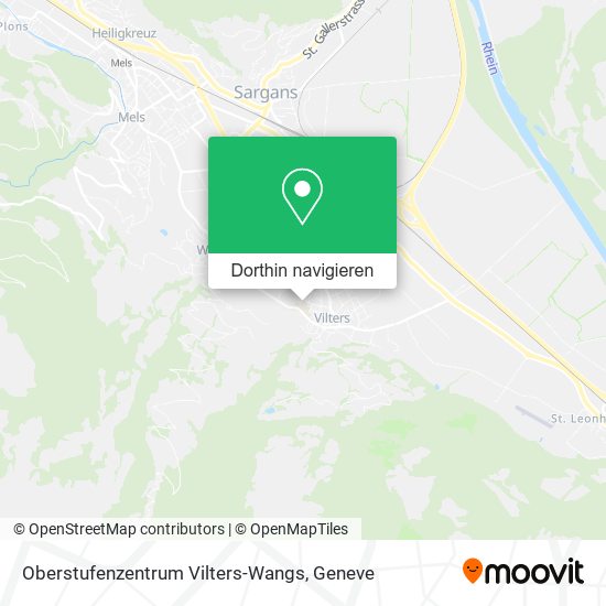 Oberstufenzentrum Vilters-Wangs Karte