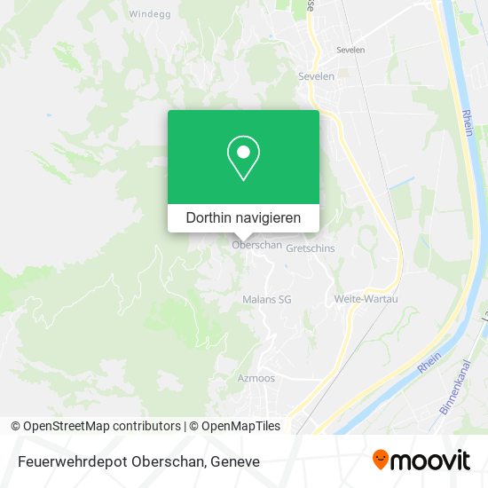 Feuerwehrdepot Oberschan Karte