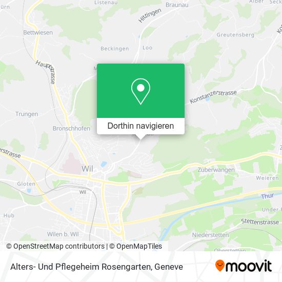 Alters- Und Pflegeheim Rosengarten Karte