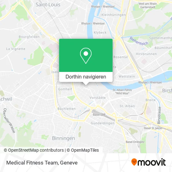 Medical Fitness Team Karte