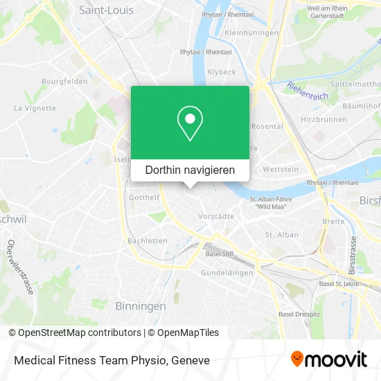 Medical Fitness Team Physio Karte