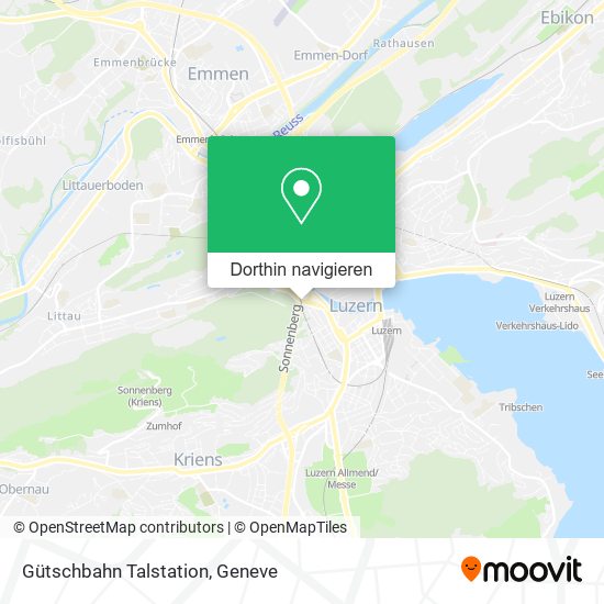 Gütschbahn Talstation Karte