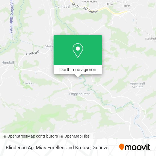 Blindenau Ag, Mias Forellen Und Krebse Karte