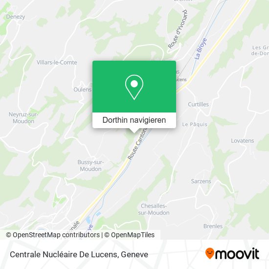 Centrale Nucléaire De Lucens Karte