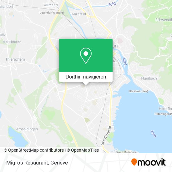 Migros Resaurant Karte