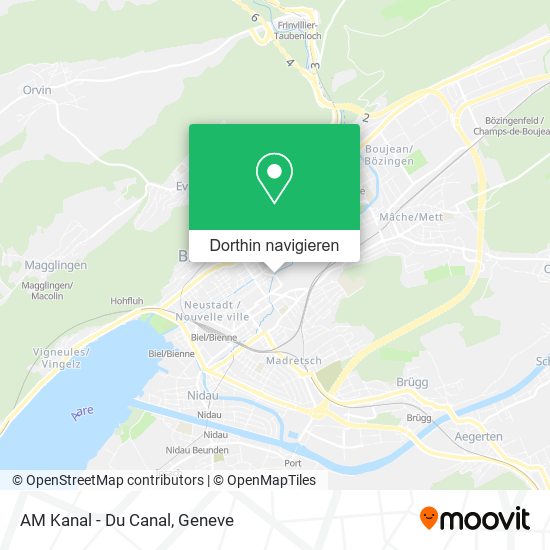 AM Kanal - Du Canal Karte