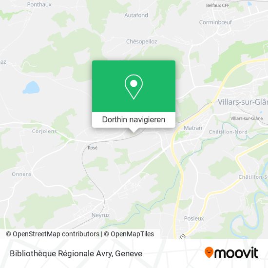 Bibliothèque Régionale Avry Karte