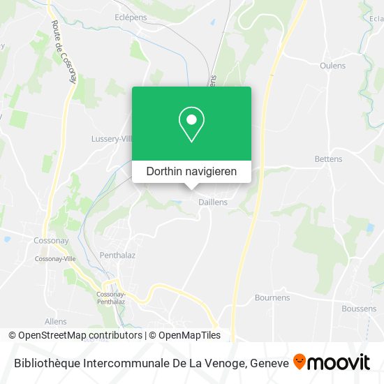 Bibliothèque Intercommunale De La Venoge Karte