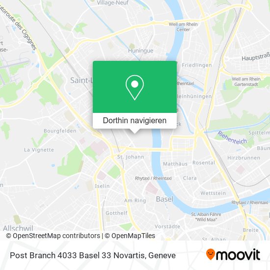 Post Branch 4033 Basel 33 Novartis Karte