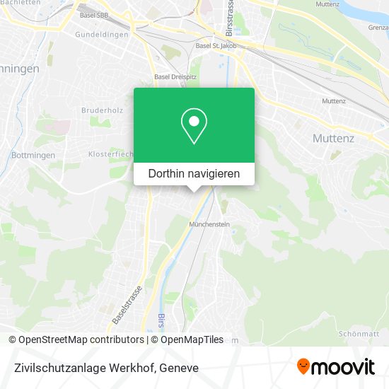 Zivilschutzanlage Werkhof Karte
