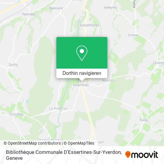 Bibliothèque Communale D'Essertines-Sur-Yverdon Karte